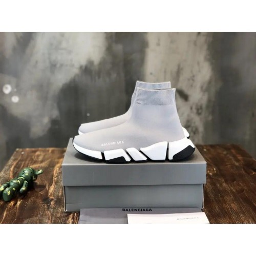 Balenciaga Speed Trainer “Grey White” High Quality Reps