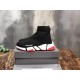 Balenciaga Speed Clear Sole Replica Trainer “Black White & Red Sole”