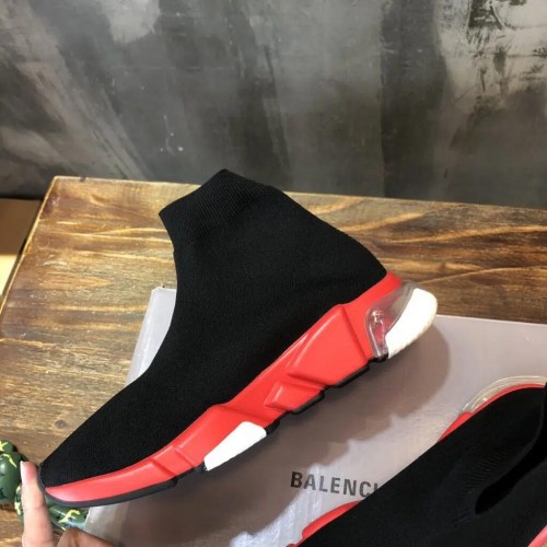 Balenciaga Speed Clear Sole Replica Trainer “Black Red Sole”