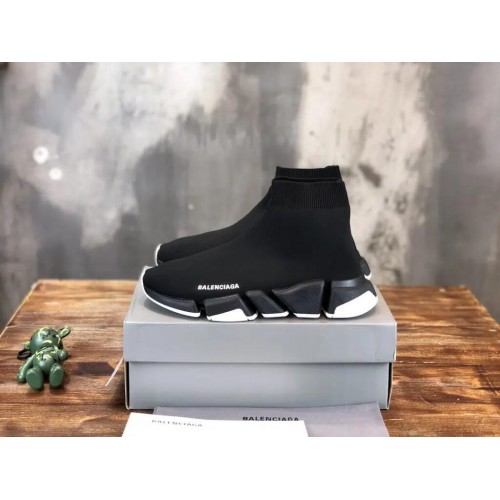 Balenciaga Reps Speed Trainer “Black White Sole”