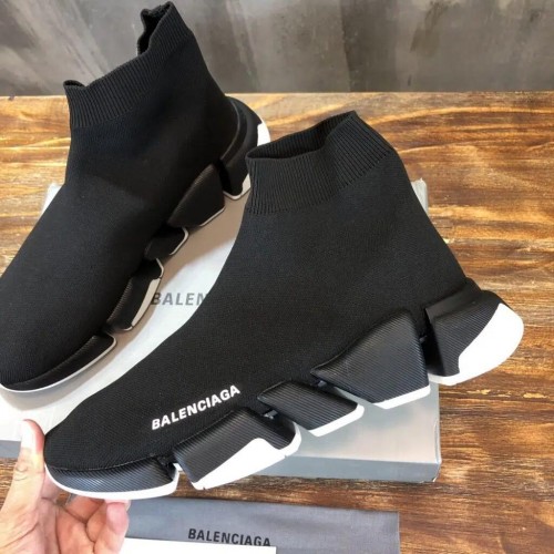 Balenciaga Reps Speed Trainer “Black White Sole”