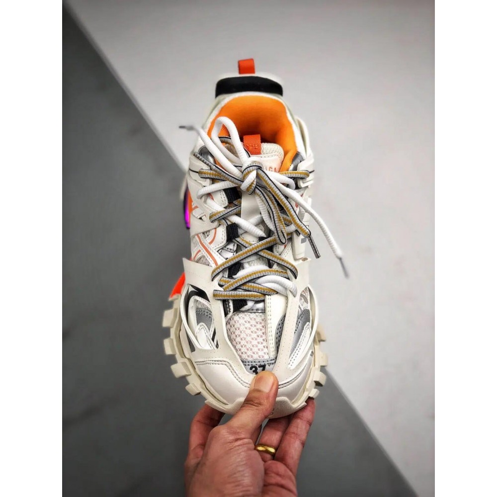 Balenciaga Track LED Reps Sneaker “WHITE /ORANGE” for Men