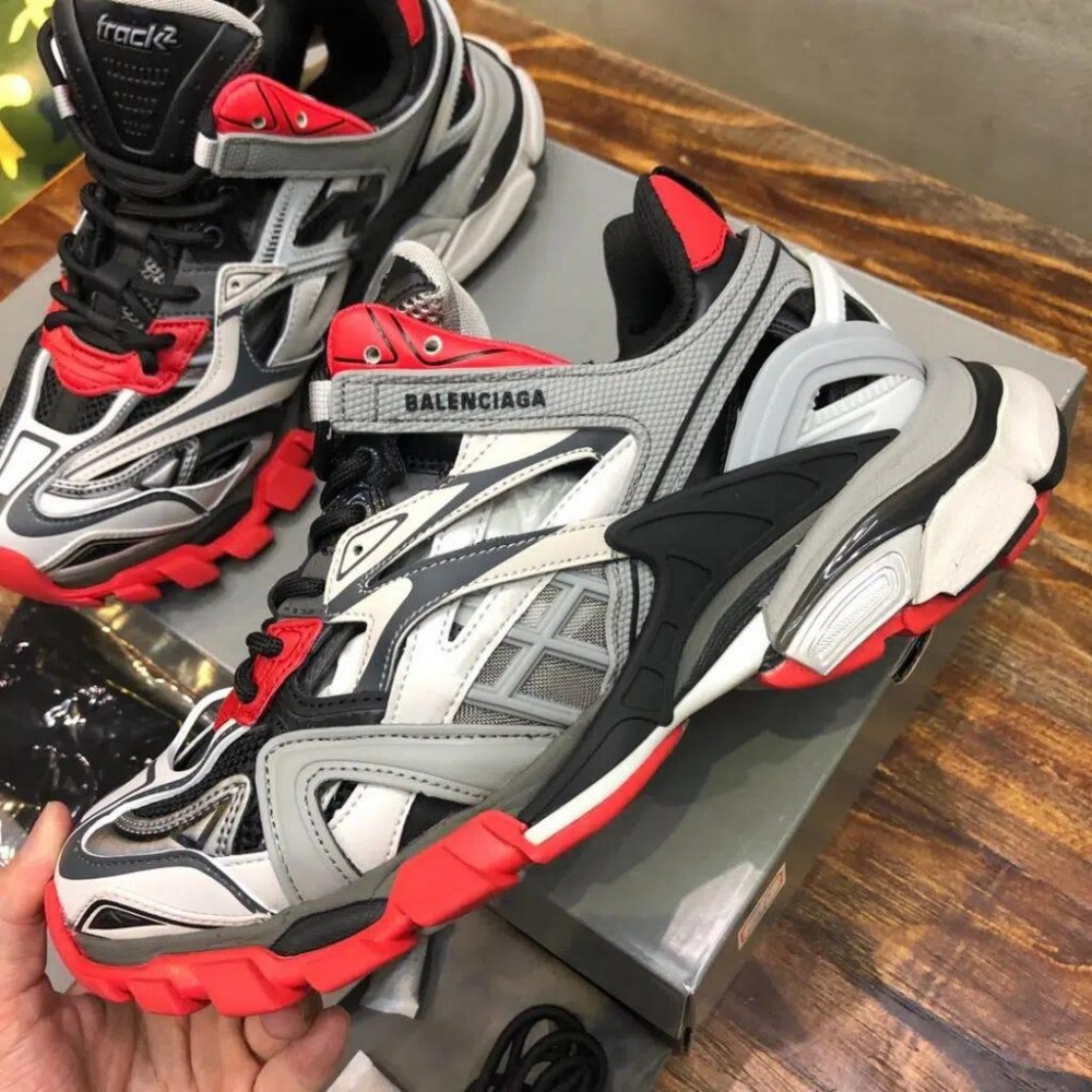 Balenciaga Track2- Red Grey Black