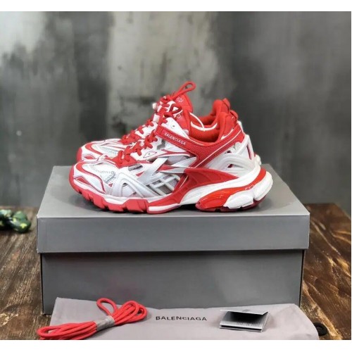 Balenciaga Track 2- White Red