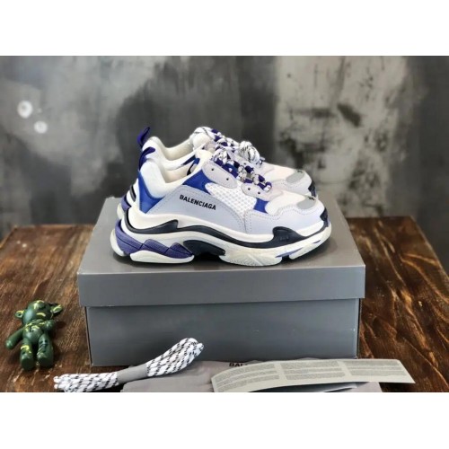 Balenciaga Triple S Sneaker Reps “White, Blue, Black”