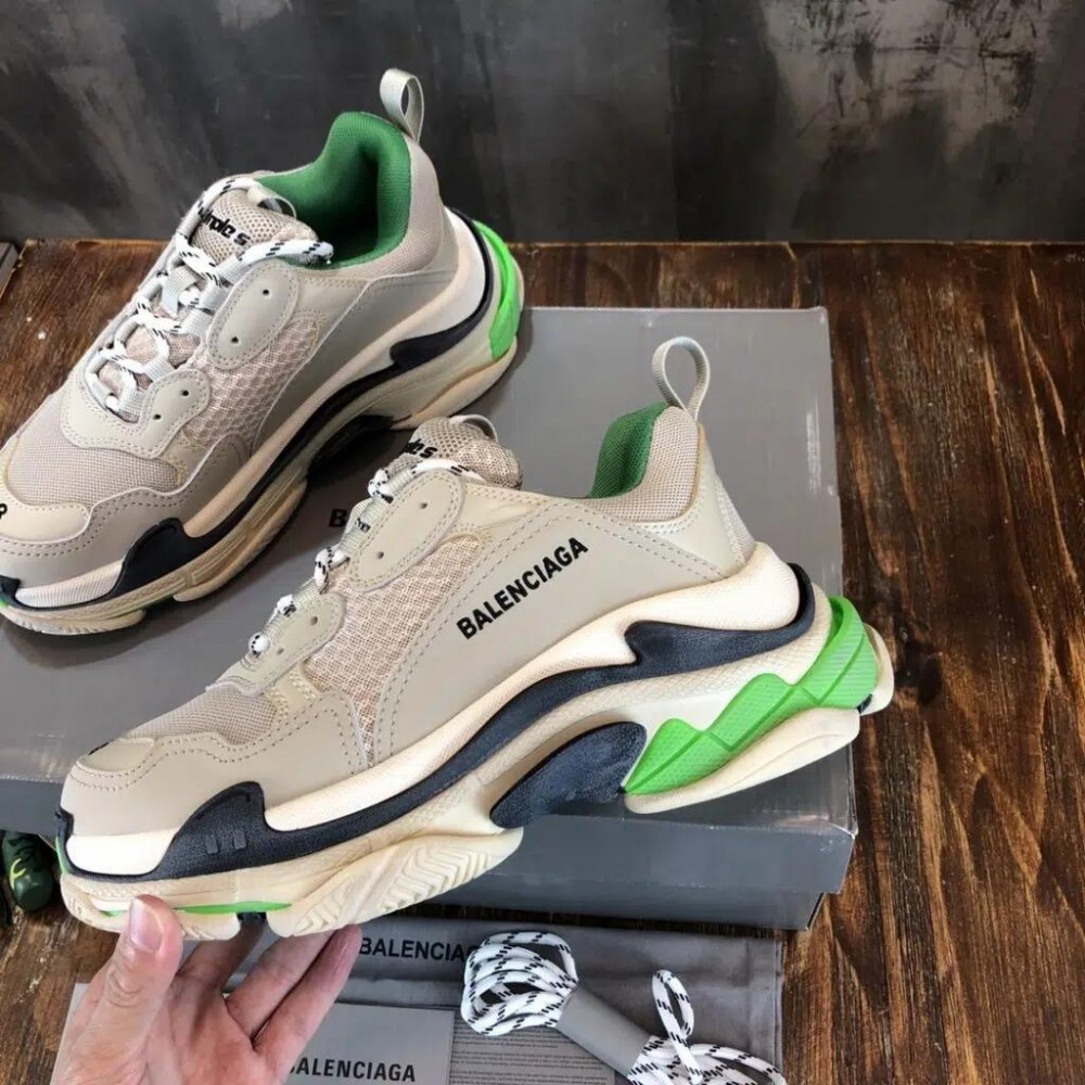 Balenciaga Triple S Sneaker Reps “Tan Black, Green”