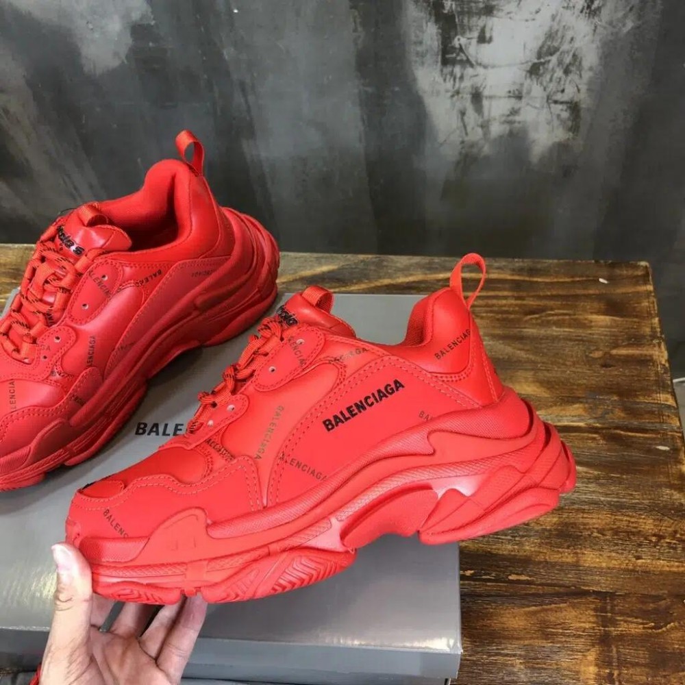 Balenciaga Triple S Sneaker Reps Clear Sole “Red”
