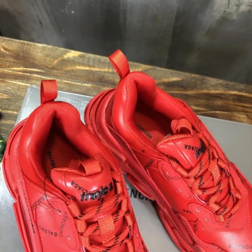 Balenciaga Triple S Sneaker Reps Clear Sole “Red”