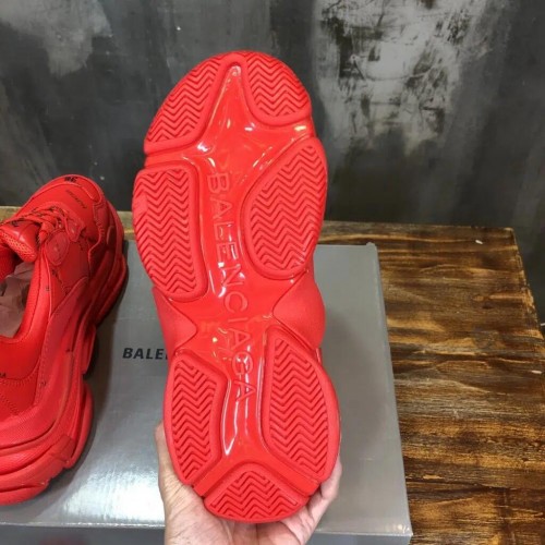 Balenciaga Triple S Sneaker Reps Clear Sole “Red”