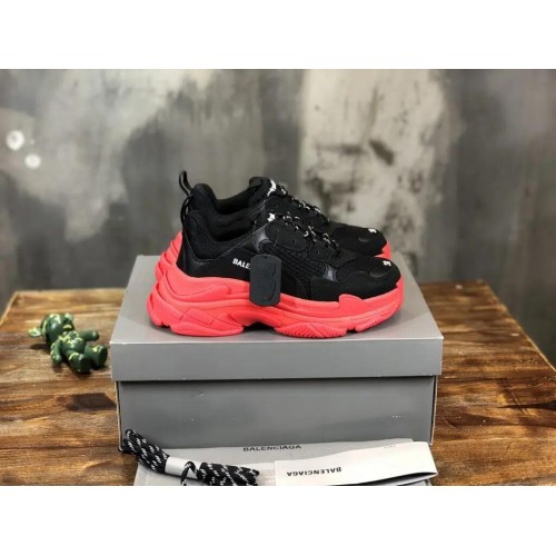 Balenciaga Triple S Sneaker Reps “Black & Red Sole”