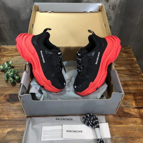 Balenciaga Triple S Sneaker Reps “Black & Red Sole”