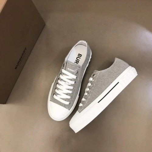 Burberry Cotton Sneaker -Grey Canvas