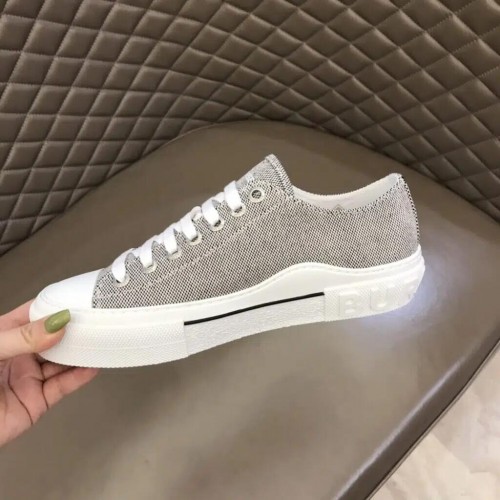 Burberry Cotton Sneaker -Grey Canvas