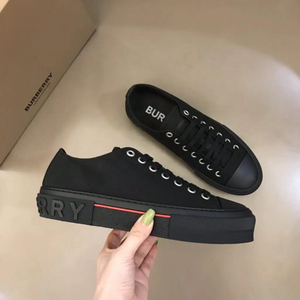 Burberry Cotton Sneaker – Black