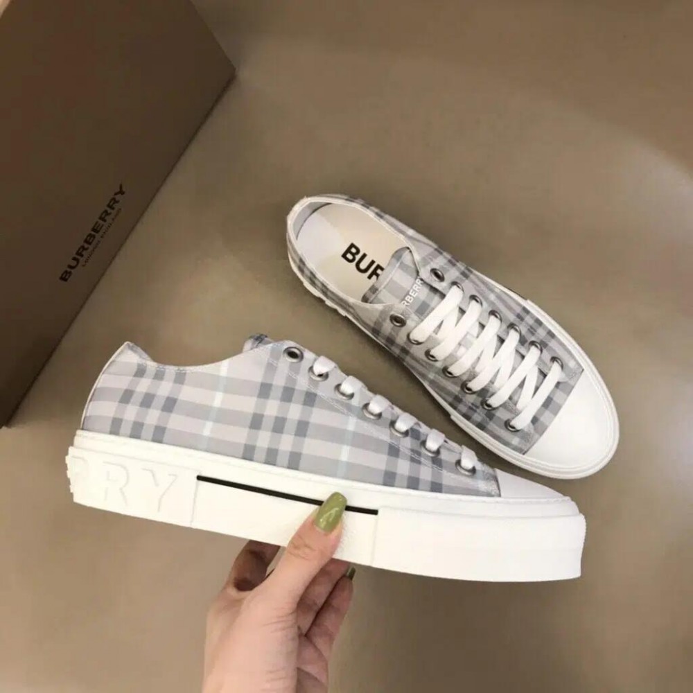 Burberry Cotton Sneaker – Grey Check
