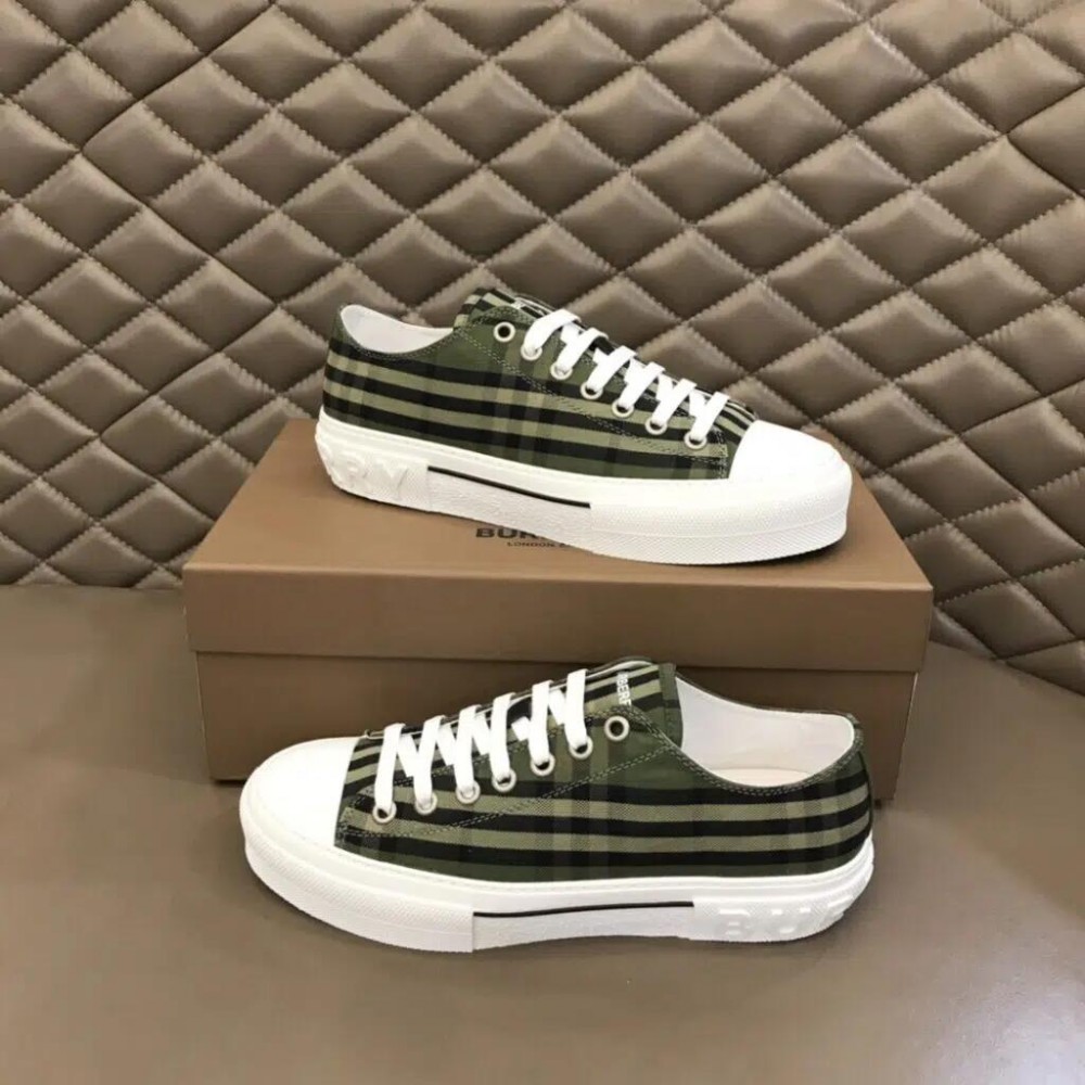 Burberry Cotton Sneaker – Green Check