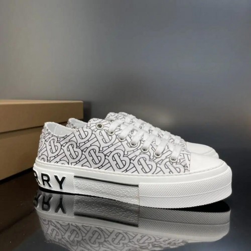 Burberry Cotton Sneaker – White Black Logo