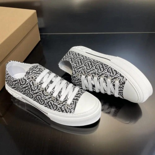 Burberry Cotton Sneaker – Black White Logo