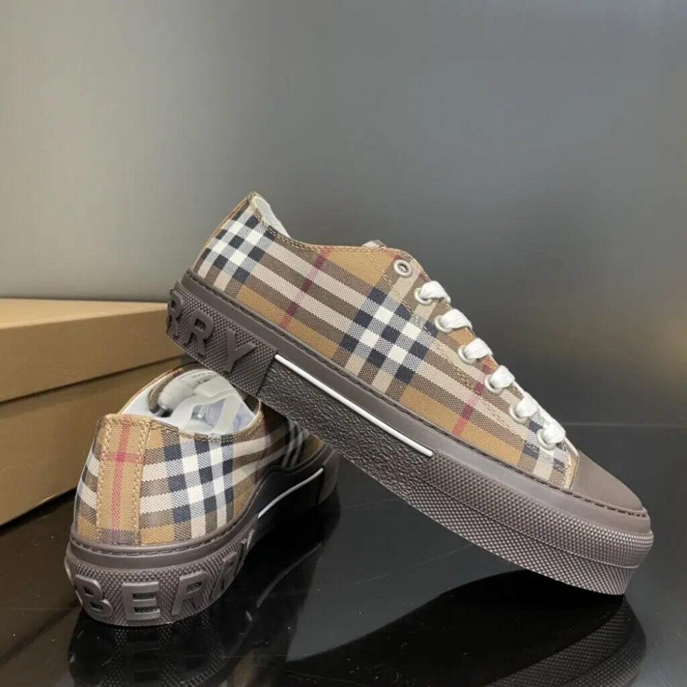 Burberry Cotton Sneaker – Birch Brown