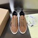 Burberry Low Top Sneaker- Tan Low