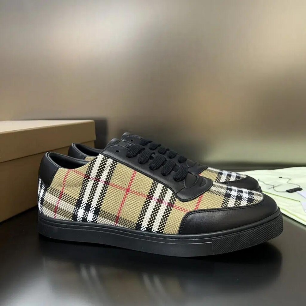 Burberry Low Top Sneaker- Plaid Low