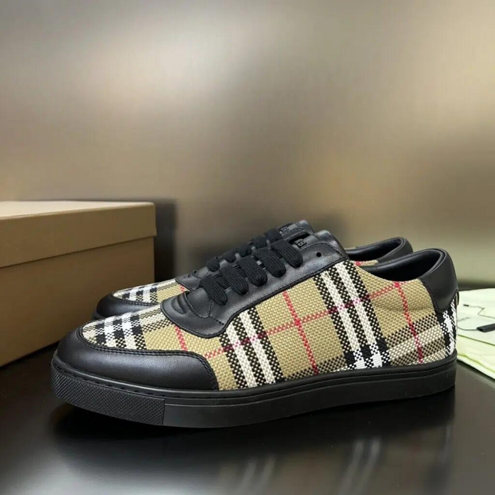 Burberry Low Top Sneaker- Plaid Low