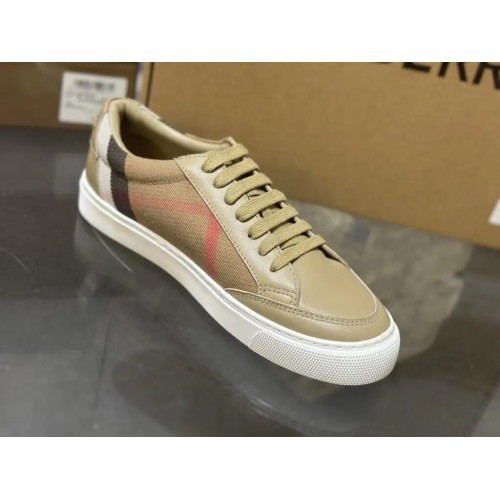 Burberry Low Top Sneaker- Plaid Tan