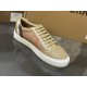 Burberry Low Top Sneaker- Plaid Tan