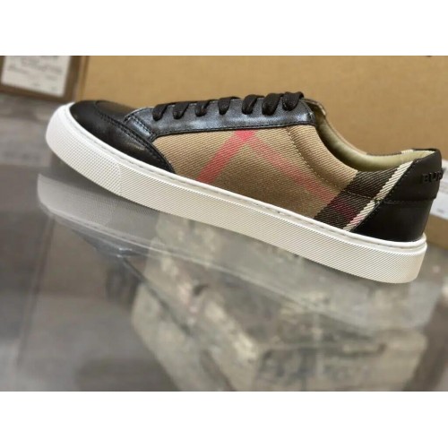 Burberry Low Top Sneaker- Plaid Black