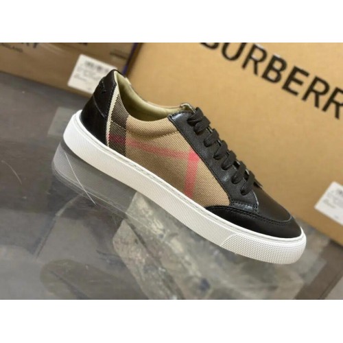 Burberry Low Top Sneaker- Plaid Black