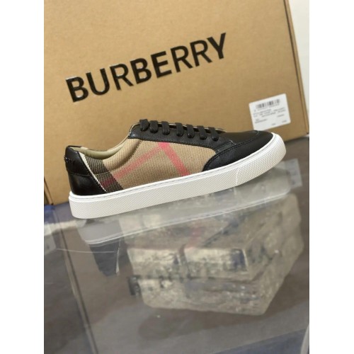 Burberry Low Top Sneaker- Plaid Black