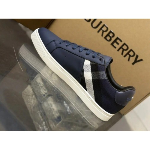 Burberry Low Top Sneaker- Check Blue