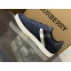 Burberry Low Top Sneaker- Check Blue