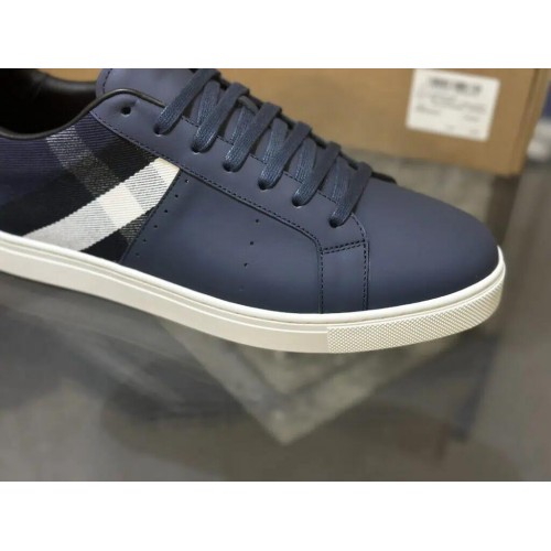 Burberry Low Top Sneaker- Check Blue