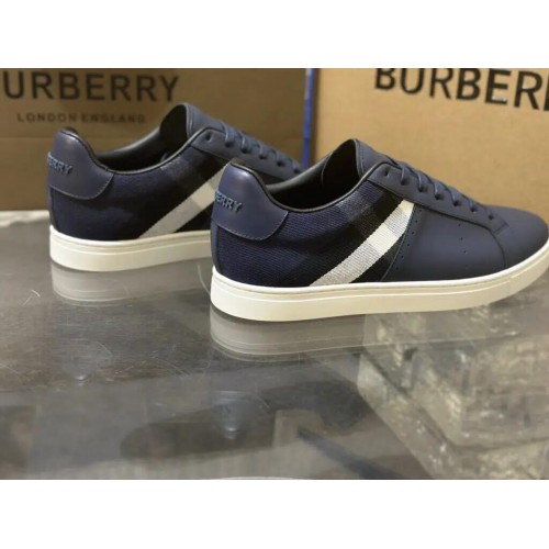 Burberry Low Top Sneaker- Check Blue