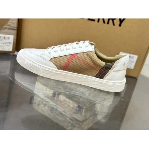 Burberry Low Top Sneaker- Check White