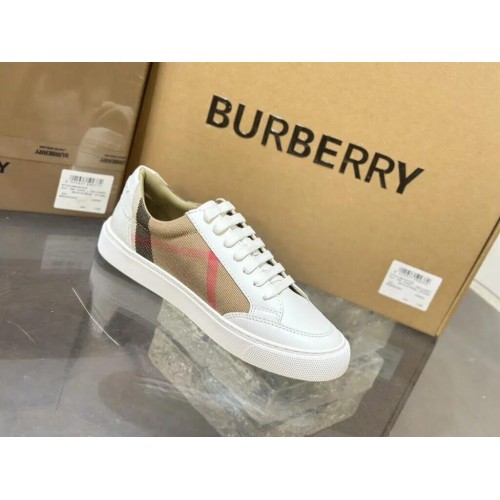 Burberry Low Top Sneaker- Check White