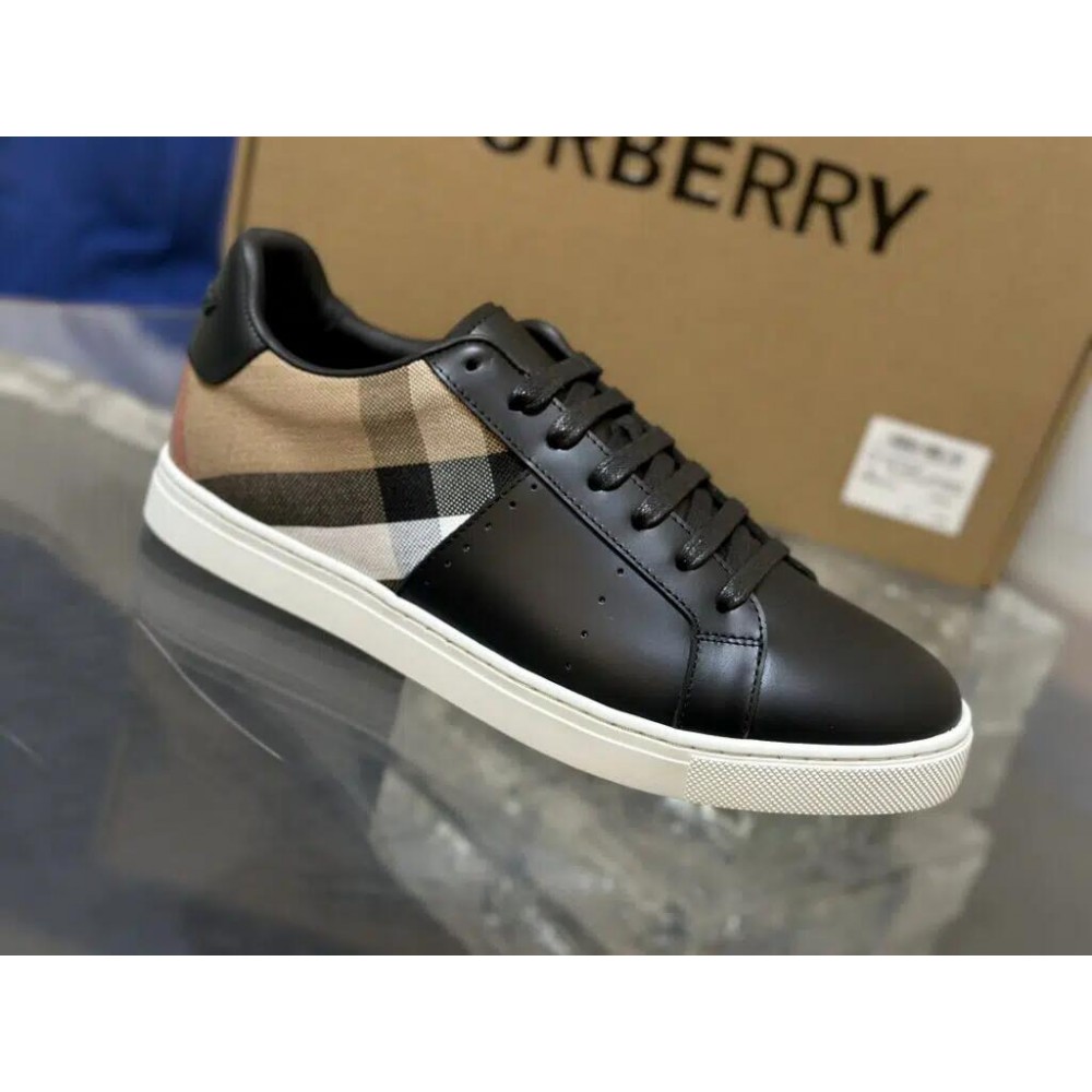 Burberry Low Top Sneaker- Check black