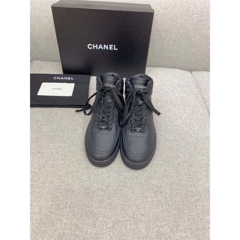 Chanel new high top classic casual shoes