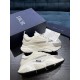 DIOR B22 Technical Mesh with White and Silver-Tone Calfskin