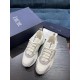 DIOR B22 Technical Mesh with White and Silver-Tone Calfskin