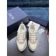 DIOR B22 Cream Technical Mesh with Beige & White Smooth Calfskin