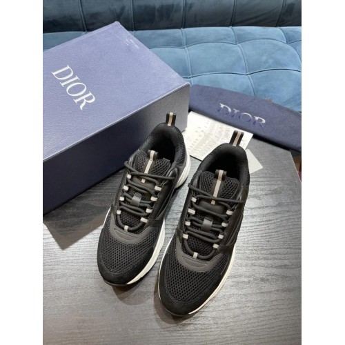 DIOR B22 Black white sole