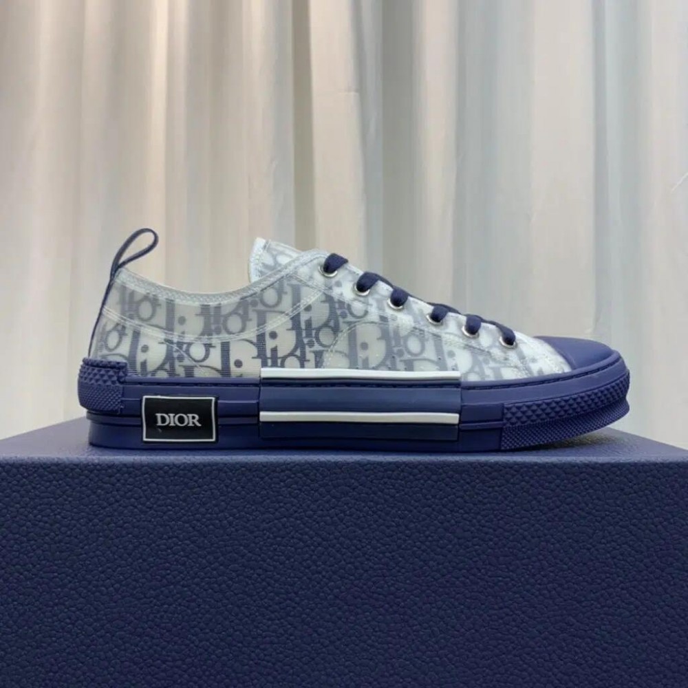 DIOR B23 Low Oblique Blue Sneakers