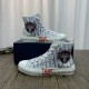 Dior B23 High Top Logo Oblique Bull Sneakers