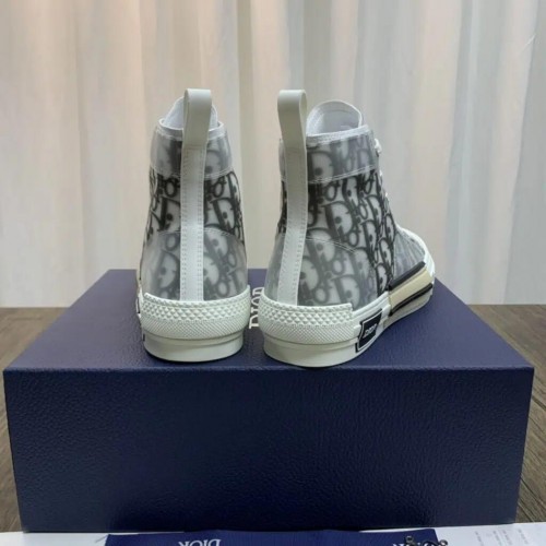 DIOR B23 High Top Oblique White Sneakers