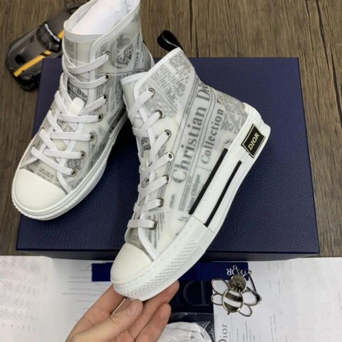 Christian Dior B23 x Daniel Arsham High Newspaper White Sneaker