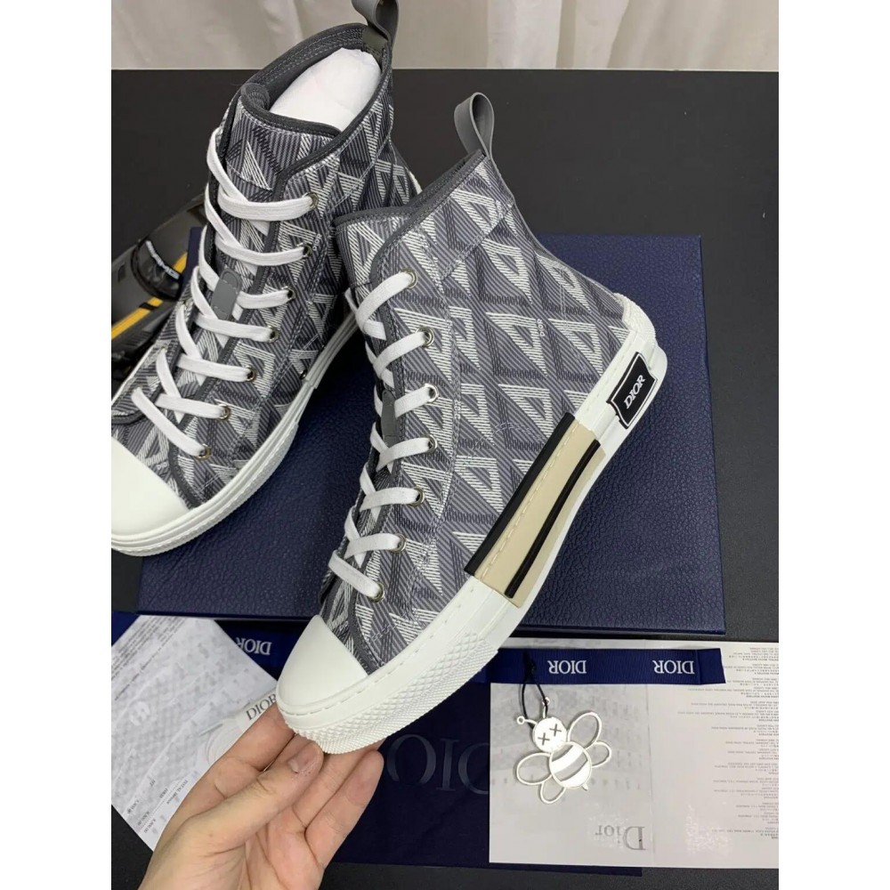 DIOR B23 High Top Grey Sneakers 2022