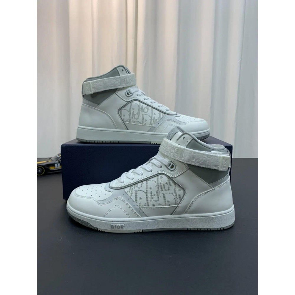 DIOR B27 High Top Sneaker | White Logo