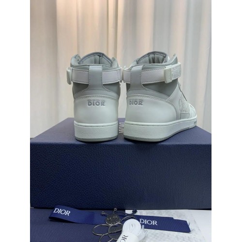 DIOR B27 High Top Sneaker | White Logo